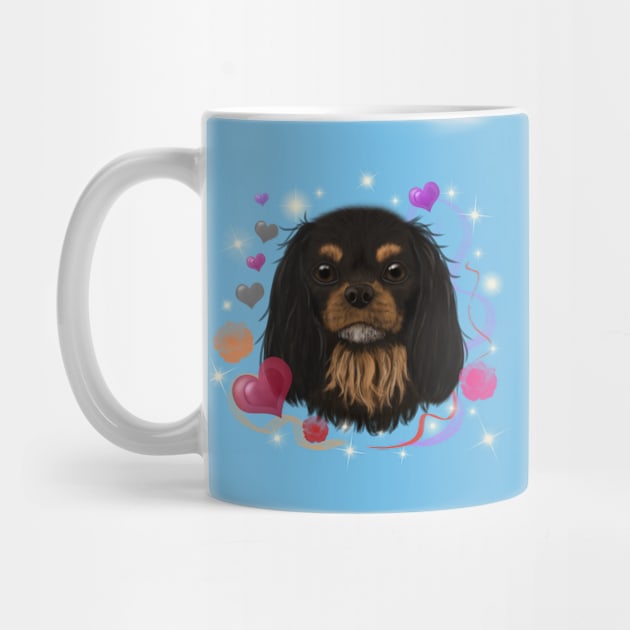 Black and Tan Cavalier King Charles Spaniel Love Design by Cavalier Gifts